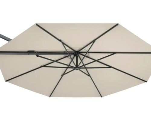 Detailaanzicht van een parasol van onderen