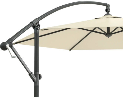 Detailopname van een parasol met zijstok en slinger