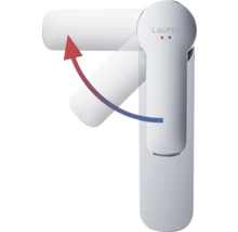 Laufen Logo mengkraan met zwenkbereik markering