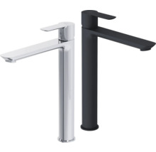 Twee wastafelkranen in verschillende uitvoeringen