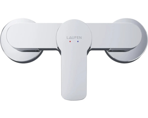 Laufen Logo op een kraan