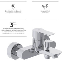 Garantie: Vijf jaar garantie op keramiek, twee jaar op andere onderdelen.