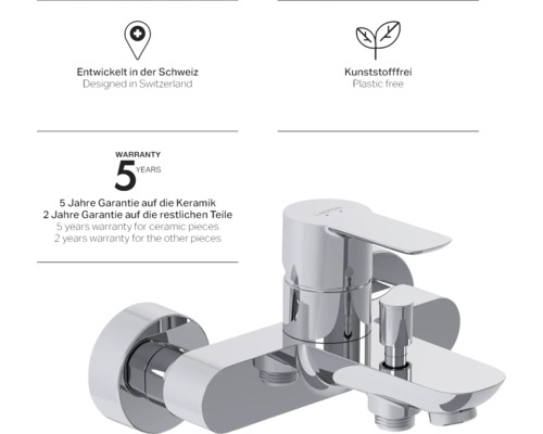 Garantie: Vijf jaar garantie op keramiek, twee jaar op andere onderdelen.