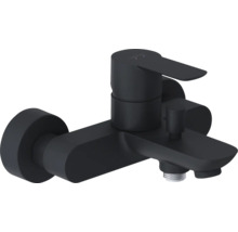 Zwarte wandmontage badkraan