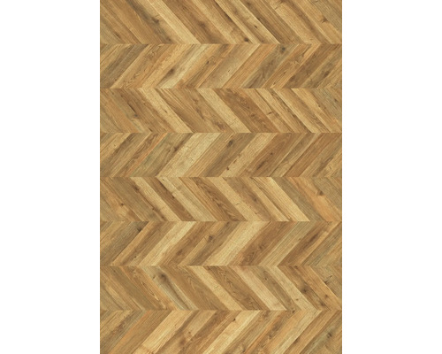 Houten vloer met visgraatmotief