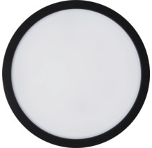 Ronde plafondlamp met zwarte lijst