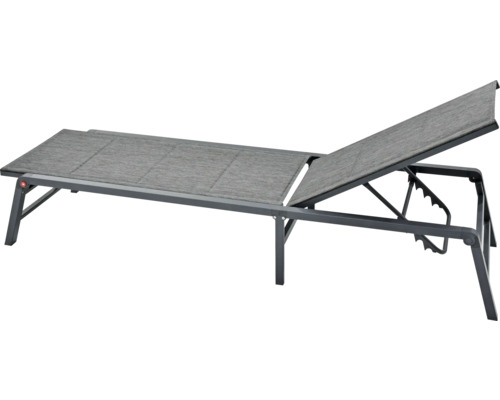 Verstelbare ligstoel met textileen bekleding