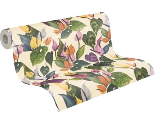 Behangrol met plantenpatroon