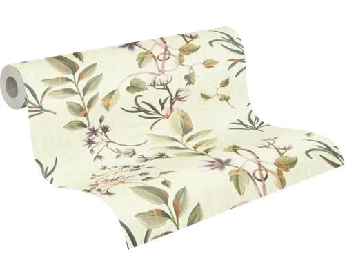 Behangrol met plantenpatroon