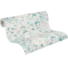 Behangrol met bladerpatroon