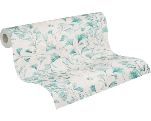 Behangrol met bladerpatroon