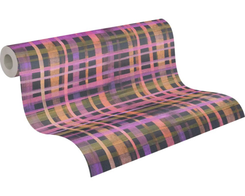 Rol behang met ruitpatroon