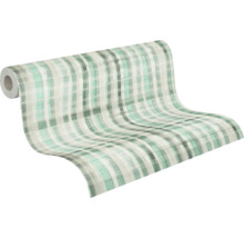 Rol behang met ruitpatroon