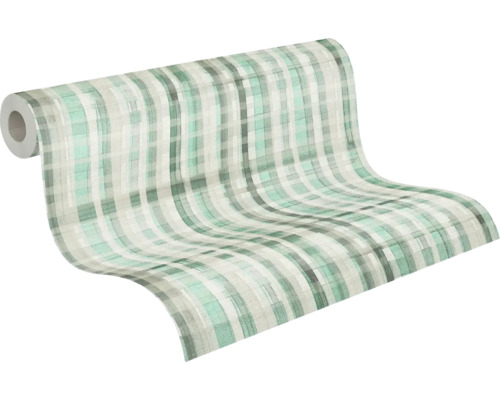 Rol behang met ruitpatroon