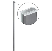 Roestvrijstalen paal met afdekking in detail