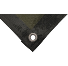 Detailweergave van een dekzeil met oog