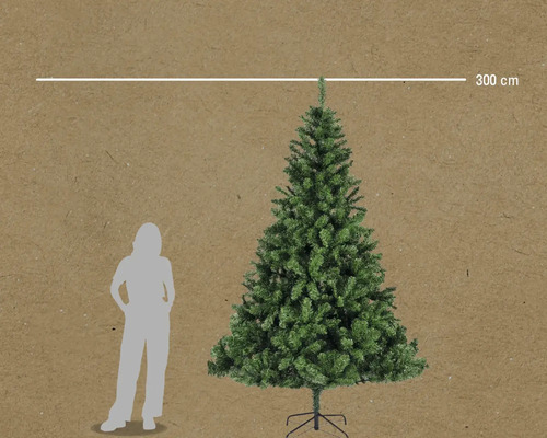 Kunstmatige kerstboom, circa 300 cm hoog