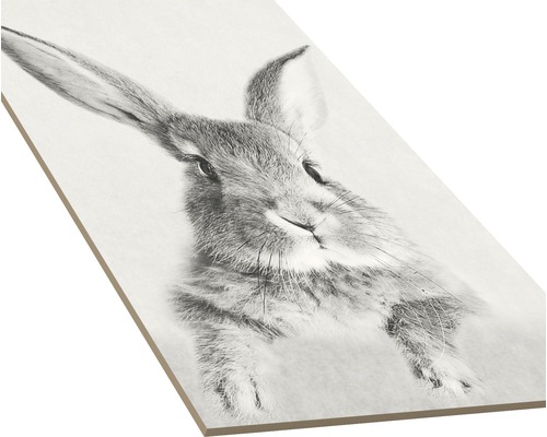 Decoratieve tegel met konijnmotief