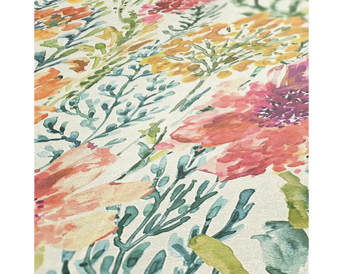 Behang met bloemmotief