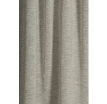 Close-up van een gordijn met linnenstructuur