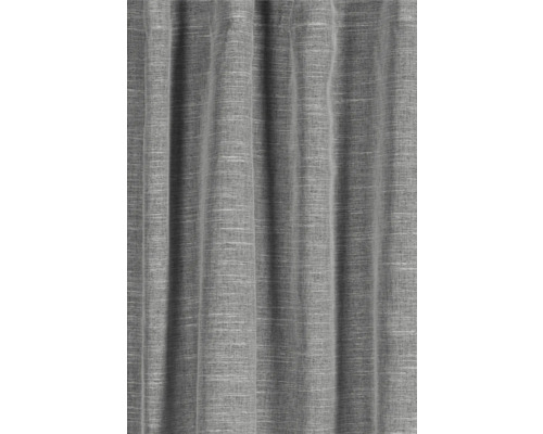 Gordijn van grijze stof met natuurlijke textuur