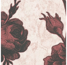 Behang met rozenmotief