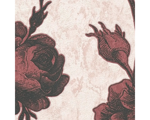 Behang met rozenmotief