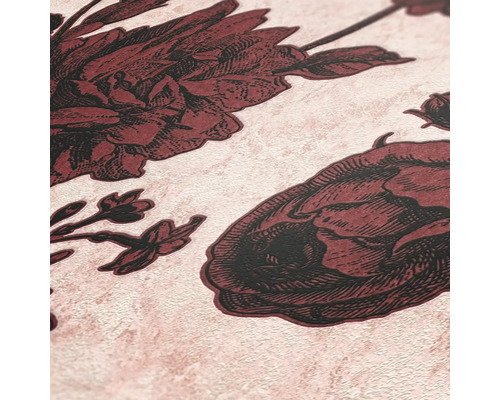 Close-up van een bloemmotief op een oppervlak