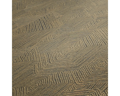 Close-up van een gestructureerd behang met geometrisch patroon.