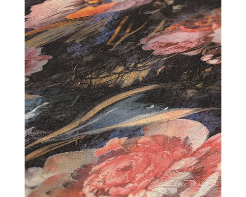 Close-up van een behang met bloemenpatroon