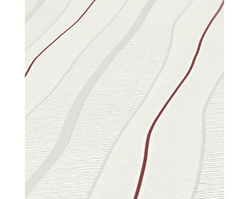 Close-up van een gestructureerd behang met een golvend patroon