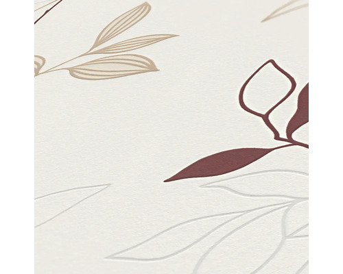 Close-up van behang met bladerpatroon