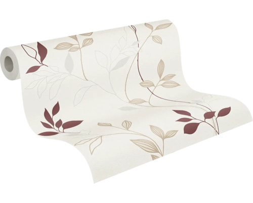 Behangrol met bladerenmotief