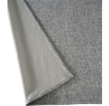 Grijze fleece deken met textuurdetail