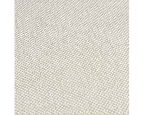 Close-up van een lichtgekleurd textielbehang met een fijne structuur