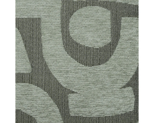 Detailweergave van een tapijt met een letterpatroon