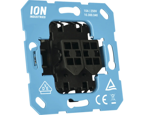 ION Industries apparaatinzetstuk met VDE-markering en CE-markering