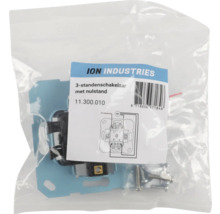 ION Industries driestandschakelaar met nulstand in verpakking