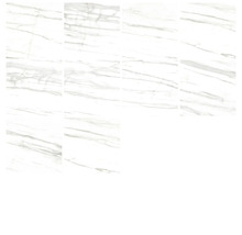 Meerdere witte tegels met marmerlook