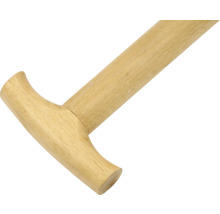 Houten steel met T-handgreep