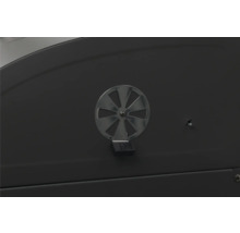 Gedetailleerde weergave van een ventilatieventiel op een grillapparaat