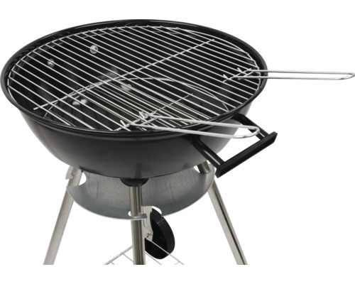 Bolvormige barbecue met grillrooster en statief
