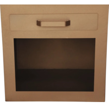 Rek met lade en open vak