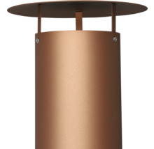 Tuinlamp met cilindervormige kap en plat dak