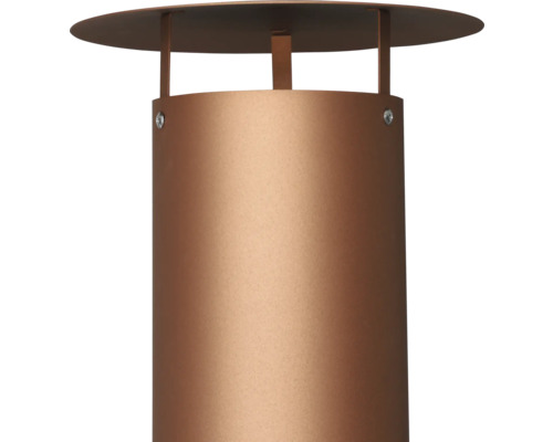 Tuinlamp met cilindervormige kap en plat dak