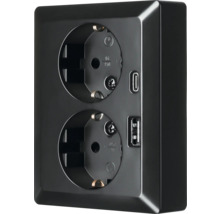 Dubbel stopcontact met USB-poorten