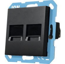 Dubbele datadoos voor dataoverdracht in het thuis- of kantoornetwerk