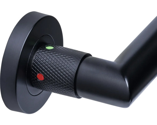 Deurklink met rood-groen indicator