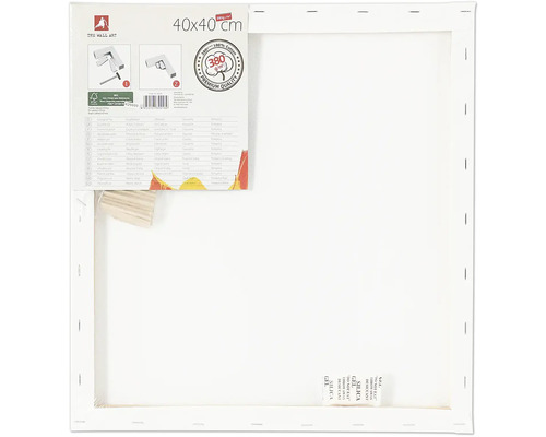 Schildersdoek met afmetingen van 40 bij 40 centimeter