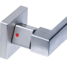 Roestvrijstalen deurgreep met rode en groene indicator